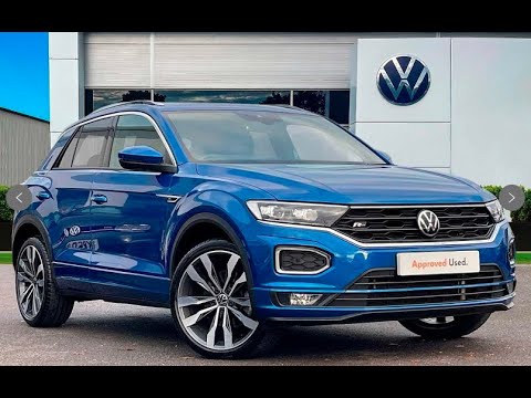 Approved Used Volkswagen T-Roc R-Line 2.0 TDI DSG Ravenna Blue | Wrexham Volkswagen