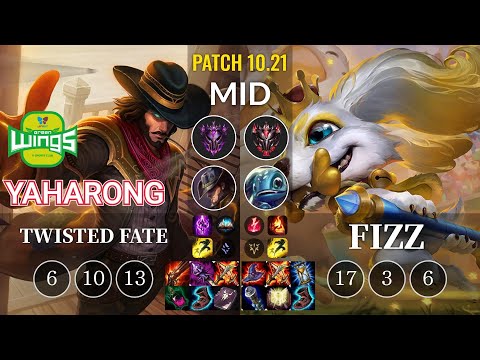 JAG Yaharong Twisted Fate vs Fizz Mid - KR Patch 10.21