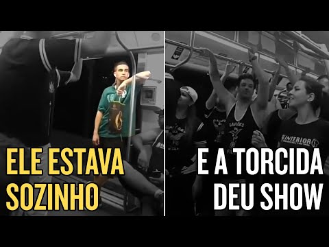 , title : 'TORCEDOR DO PALMEIRAS ENTRA EM VAGÃO LOTADO DE CORINTHIANOS E TORCIDA ALVINEGRA DÁ UM SHOW'