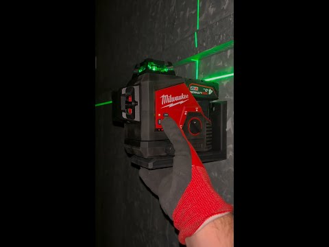 The M12™ 3 Plane Laser has a high intensity green beam