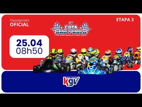 Copa São Paulo de Kart KGV - 3ª Etapa - Sábado 25/04/2026