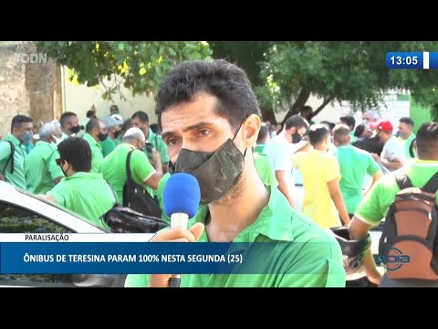 100% da frota de í´nibus é paralisada nesta Segunda 25 01 2021