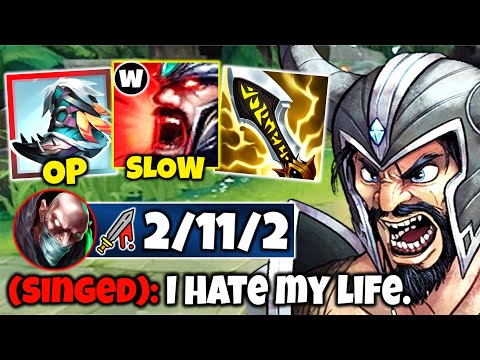 This guy made a mistake picking Proxy Singed against the Rank 1 Tryndamere...