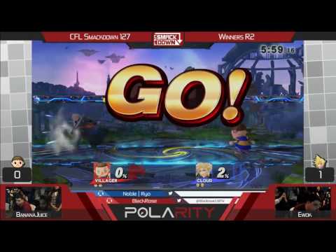 CFL Smackdown 127 WiiU - BananaJuice (Villager) vs Ewok (Cloud) - Winners R2
