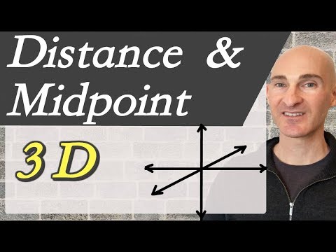 Distance and Midpoint Formula in 3 Dimensions