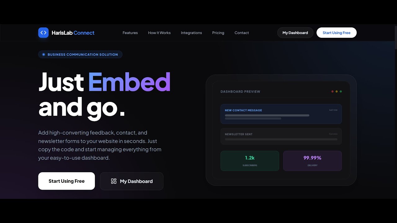 HarisLab Connect demo video
