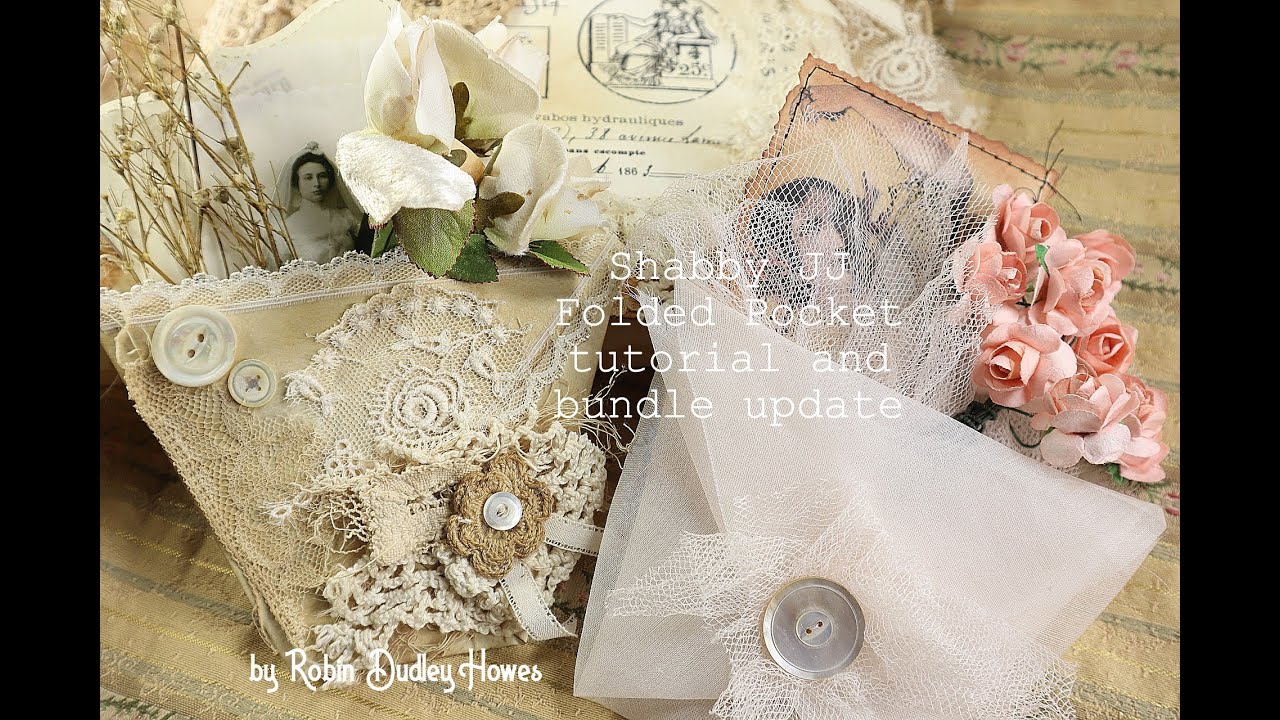 Quick Shabby JJ Folded pocket tutorial & bundle update