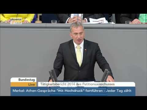 Bundestag: Debatte zum Tätigkeitsbericht 2014 des Petitionsausschusses am 11.06.2015