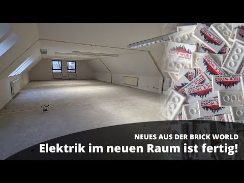 Finally done! 🤗 The electrics in the new room are finished! And: Logo tiles for the store are here!