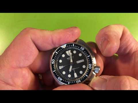 Seiko 6309 150m diver - manual winding, and care of the screw-down crown