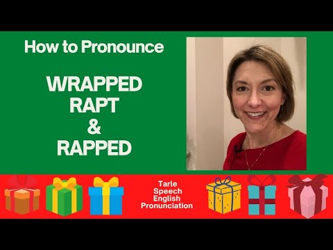 如何發音？WRAPPED, RAPPED, RAPT - 美式英語聖誕節發音課程。 (How to Pronounce ? WRAPPED, RAPPED, RAPT - American English Christmas Pronunciation Lesson)