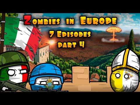 Zombies in Europe 7 part 4 nuclear strike. Сountryballs