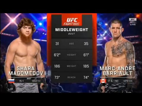 Full Fight❗ Shara Magomedov Vs Marc-AndréBarriault | UFC ABU DHABI