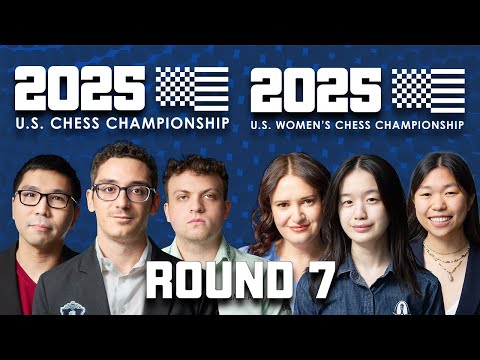 2025 U.S. Chess Championships: Round 7 | Hans Niemann vs. Fabiano Caruana