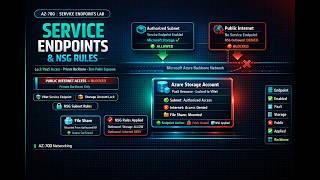 AZ-700 Lab | Restrict PaaS Access with VNet Service Endpoints | Full Walkthrough