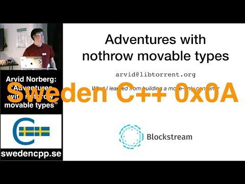 Arvid Norberg - Adventures with nothrow movable types