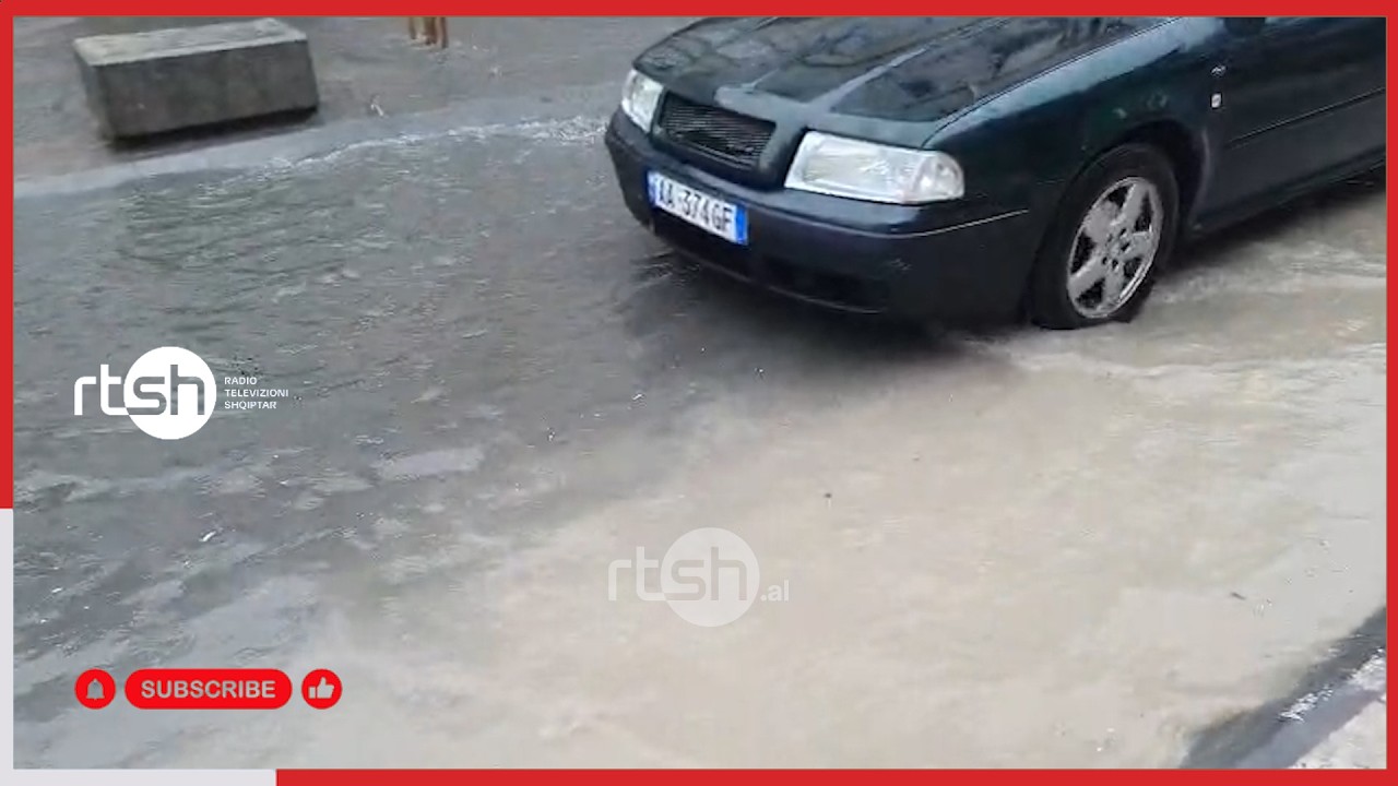 Reshjet e dendura përmbytin rrugët në Vlorë, hidrovori në punë me kapacitet të kufizuar