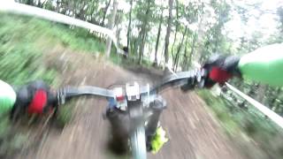 Bill Miller as The Green Man.  3rd place Race run. Gravity Nationals Beech Mountain