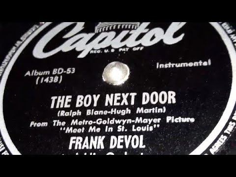 Frank De Vol & His Orchestra - The Boy Next Door (1947)