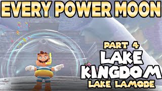 Every Power Moon in Super Mario Odyssey Part 4 - The Lake Kingdom, Lake Lamode | Austin John Plays