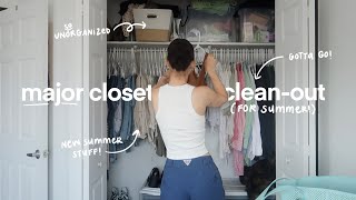 re-organize my closet for summer with me!! (i only own winter clothes oh no)