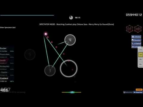 Cookiezi | Chitose Sara - Merry Merry Go Round [Extra] | +HDDT 97.20% FC #1 (651pp) (Live Spectate)