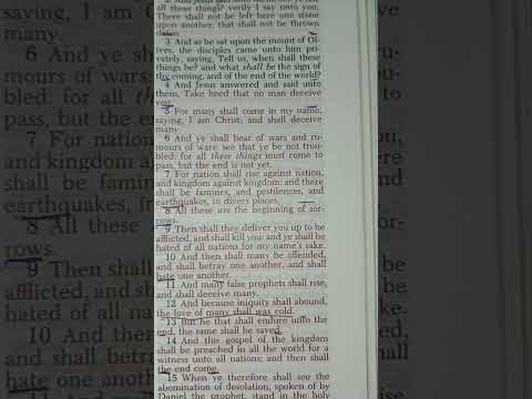 Bible Prophecy Minute #14: Matthew 24:4-8