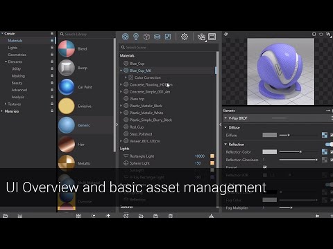 V-Ray Next for SketchUp – User interface overview and basic asset management