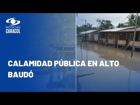 Emergencia en Chocó: desbordamiento del río Baudó deja miles de familias damnificadas