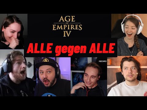 Age of Empires 4 ALLE GEGEN ALLE mit Marah, Maxim, Maurice, Leon und Fishc0p! FFA Multiplayer