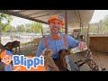 Blippi Feeds A Baby Goat Blippi S Stories And Adventures For Kids Moonbug Kids