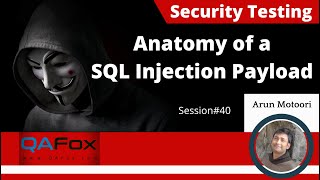 Anatomy of SQL Injection Payload (Session 40 - Security Testing)