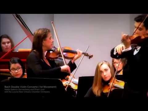 Nadja Salerno-Sonnenberg and Dhani Juan (Bach Double Violin Concerto 1st Movement)