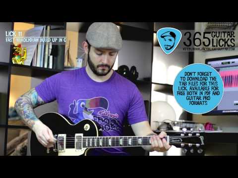 Lick 11/365 - Fast Mixolydian Build Up in C | 365 Guitar Licks Project