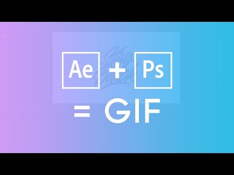 How to Make Animated GIFs using Adobe After Effects and Photoshop CC! (2017)