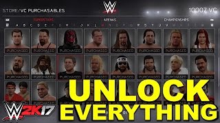 WWE 2K17 - HOW TO UNLOCK EVERYTHING! (WWE 2K17 Guide)