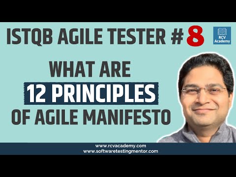 ISTQB Agile Tester 8 Agile Manifesto Principles | 12 Agile Principles