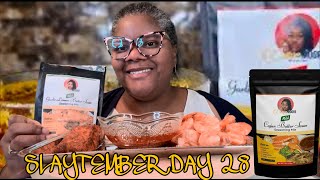 SLAYTEMBER DAY 28: MOORE FLAVOR BUTTER SAUCE/SEASONING COLLAB REVIEW W/@CJandReese ​⁠