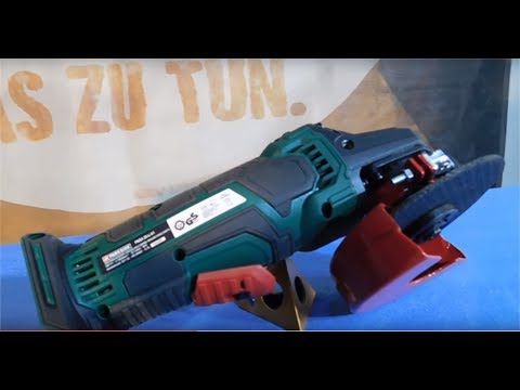 LIDL PWSA 20 20-Li A1 Parkside Akku Winkelschleifer Unboxing Test
