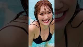Kazue プールの写真集メイキング映像 #shorts