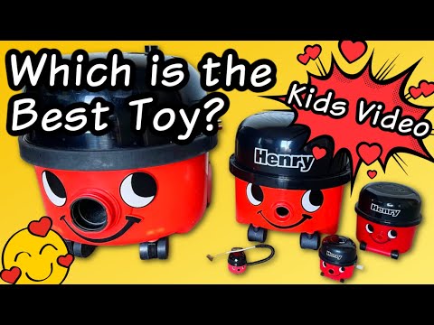 4 Henry Hoover TOYS - Which is the Best? Henry Kids Video
