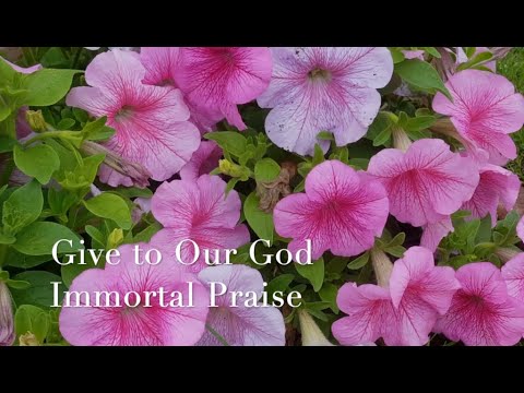 106 SDA Hymn - Give to Our God Immortal Praise (Singing w/ Lyrics)