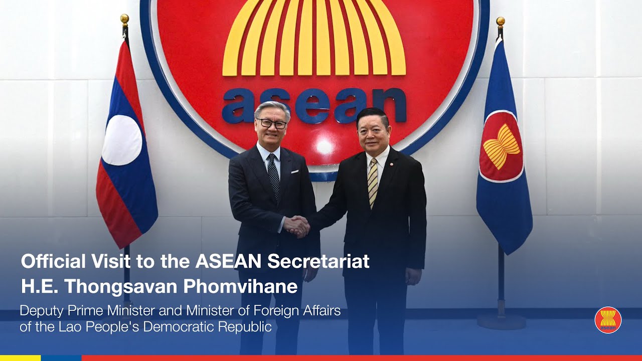 Official Visit to the ASEAN Secretariat by H.E. Thongsavan Phomvihane