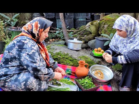 Cooking crispy Iranian street food(Samosa) in the village | iran village lifestyle