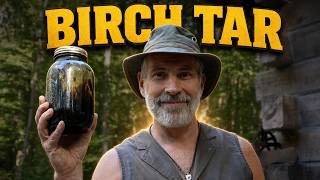 Making Birch Tar at my Off Grid Workshop in the Woods