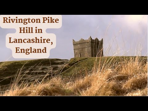 Rivington Pike Hill in Lancashire, England