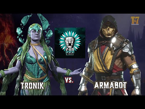 Electronik vs Armabot - Cetrion vs Scorpion - All Star God Level - Mortal Kombat 11