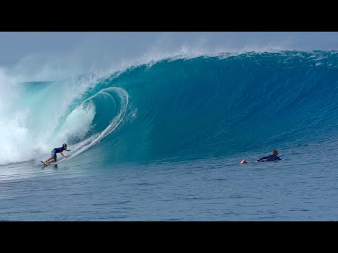 MONSTER BARRELS at KANDUIS!! The PIPELINE of INDONESIA (Biggest Swell of 2021!)