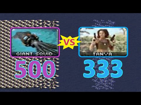 Squids vs Tanya - Same Cost - Red Alert 2