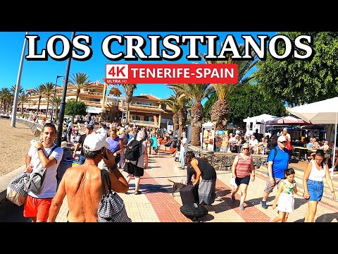 TENERIFE - LOS CRISTIANOS | Amazing Summer Weather in December 😎 4K Walk ● Dec 2023